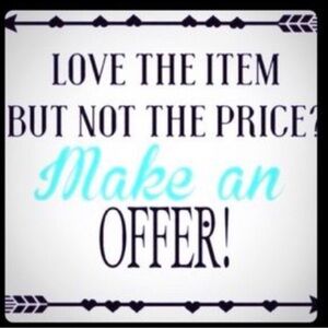 Make an Offer Decorative Wall Sign - Blue and Black